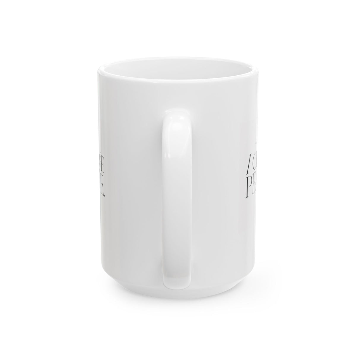 "Plot Twist: I Chose Peace" Ceramic Mug, (11oz, 15oz)