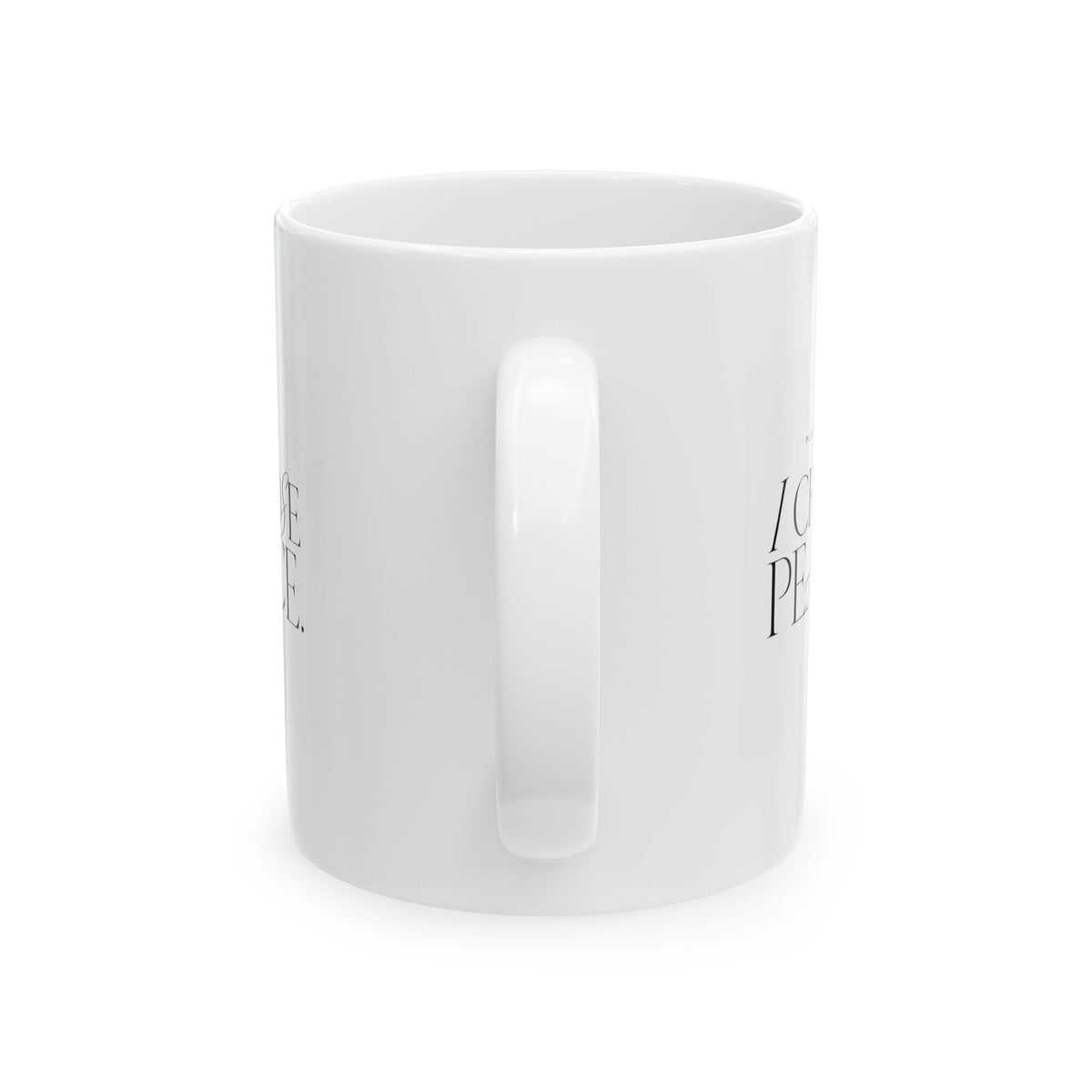 "Plot Twist: I Chose Peace" Ceramic Mug, (11oz, 15oz)