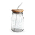 Sipper Glass with Straw, 16oz (Engraving)
