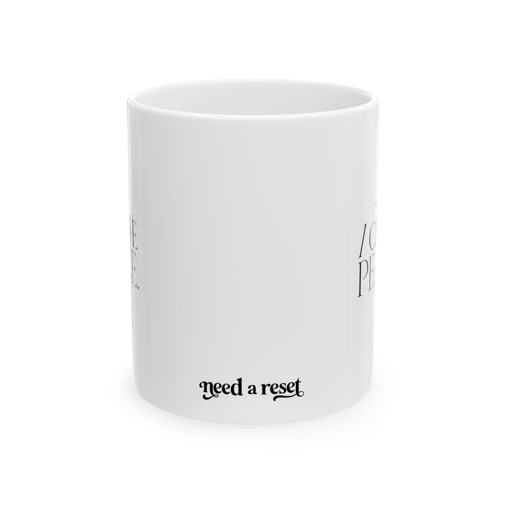 "Plot Twist: I Chose Peace" Ceramic Mug, (11oz, 15oz)