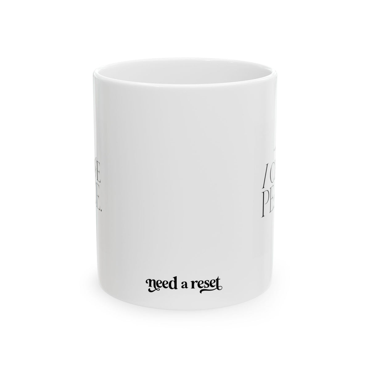 "Plot Twist: I Chose Peace" Ceramic Mug, (11oz, 15oz)